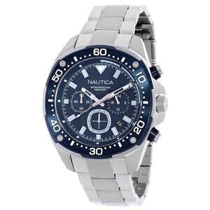 FX03622B NWT Nautica Fashion Men's Quartz Steel Authentic Watch